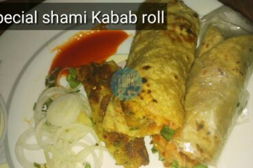 Special Shami Kabab roll-ups / roll-ups / Easy snacks ideas /healthy snack ideas for work