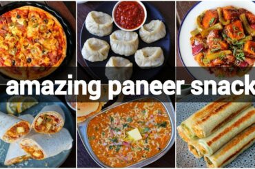 6 paneer snacks recipes | healthy paneer snacks for kids | paneer starters list..