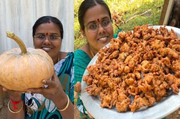 Crispy PUMPKIN Pakoda / அரசாணிக்காய் பக்கோடா / Simple Healthy Pakoda recipe / Evening Snacks Recipe