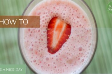 healthy diabetic recipes low calorie for control diabetes: Strawberry Milkshake
