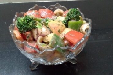 Howto make Healthy Salad - Broccoli Salad recipe in hindi - Healthy Broccoli Salad - monikazzkitchen