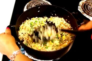 Quick Easy to Cook Healthy Foods ~ Vegetable Rice Recipe ~ Snack Breakfast, Lunch, Dinner