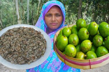 Traditional Kkhud Recipe – Harvesting Hog Plum With Shrimp Cooking - Healthy Lunch Box Routine