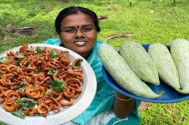 மொறுமொறு புடலங்காய் சில்லி 65 / Snake Gourd 65 / Easy Evening Snack Recipe / Village Cooking / FMF