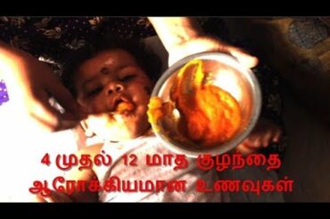 4 to 12 Month Babies Healthy  Foods