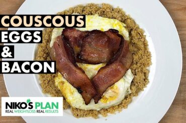 COUSCOUS, EGGS & BACON | 6 min | HEALTHY BREAKFAST RECIPES