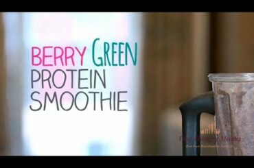 Berry Kale Protein Smoothie: Healthy breakfast recipes | One Hungry Mama