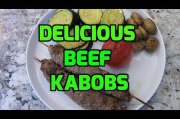 Healthy Dinner Ideas Episode # 6: Middle Eastern Beef Kabobs