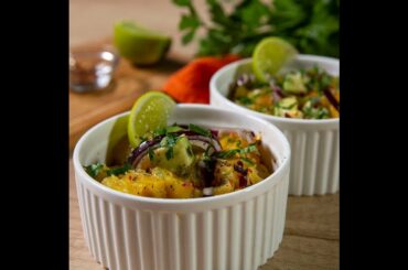 Hot Pineapple and Avocado Salad