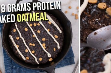 Chocolate Baked Protein Oatmeal Skillet Recipe