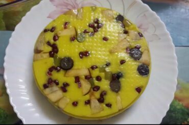 ফ্রুট কাস্টার্ড পুডিং||Fruit Custard Pudding Recipe||Healthy food studio