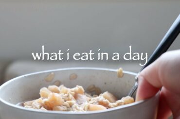 What I Eat in a Day (easy, healthy recipes for work/school)