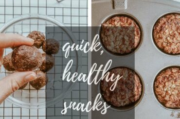 HIGH PROTEIN, NO ADDED SUGAR | QUICK + EASY, HEALTHY HOMEMADE SNACKS | GF, DF, VEGAN