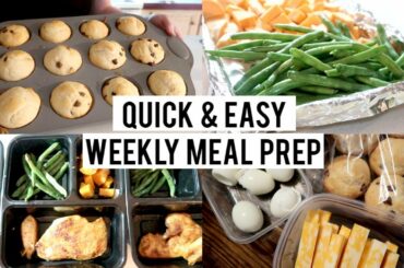 EASY BUDGET FRIENDLY MEAL PREP | LUNCH & SNACK MEAL PREP
