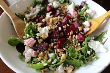 Roasted Beet Salad with Walnuts & Feta