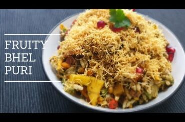 Fruity Bhel Puri | Indian street food recipe | Bhel Puri with a Healthy Twist