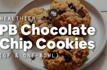 Healthier Peanut Butter Chocolate Chip Cookies (GF & 1 Bowl!) | Minimalist Baker Recipes