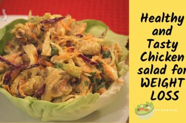 HEALTHY AND TASTY CHICKEN SALAD FOR WEIGHT LOSS/Sivakasi Samayal Express/114