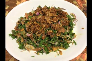 Myanmar Food Recipes Healthy Hydrocotyle asiatica Salad Recipes  ၿမင္းခြါရြက္သုပ္