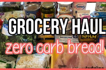 ZERO CARB Bread | Keto Grocery Haul | Meal Plan