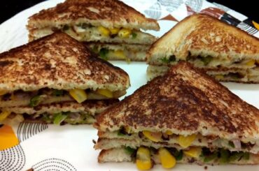 Corn Cheese Sandwich In Tawa l Healthy Sandwich l Tawa Recipe l Cheese Sandwich Recipe