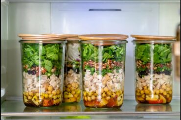 Leftover Turkey Mason Jar Salads Recipe – Great for Meal Prep!