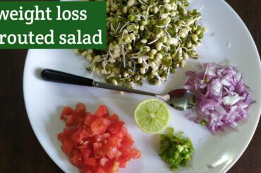 Sprouted moong salad,molakethina pesarlu salad, weight loss snack,weight loss breakfast,easy snack