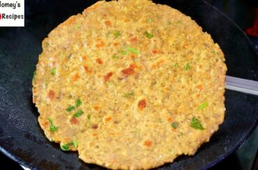 High Protein Khapli Paratha - Healthy Mix Dal Paratha Recipe For Weight Loss | Skinny Recipes
