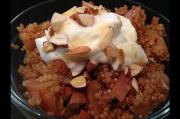Cinnamon Apple Quinoa Breakfast Recipe - HASfit Quinoa Recipes - Healthy Breakfast Recipes