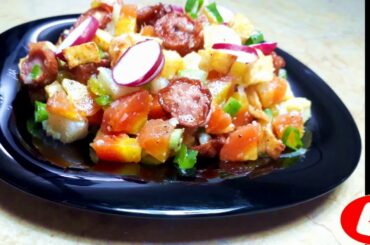 Easy Salad Recipes (sausage salad) سلطة جديدة ولذيذة 2020쉬운 샐러드