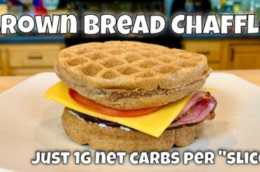 Brown Bread "Wheat" Chaffle | Keto | No Cheese