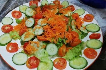 Simple Home Made Fruits & Vegetable Salad