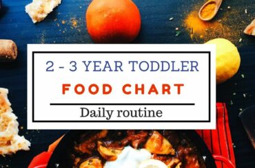 Food chart & Daily routine ( for 2 - 3 year toddler ) - Indian toddler food chart & daily routine