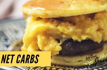 The Best Keto Breakfast Sandwich with Pancakes