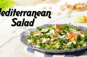 Mediterranean Salad Recipe | Healthy Salad Recipe | Salad Dressing | Summer Recipes By Kamini Patel
