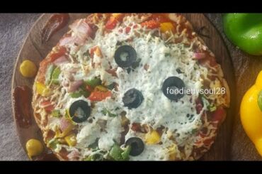 Low calorie diet veg pizza under 200 calories /keto low cal pizza