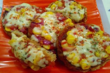 Bread Pizza/Multi-Grain Bread Pizza/ Baby Pizza Recipe.