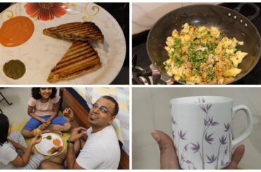 SUNDAY MORNING BREAKFAST ROUTINE | Aloo Sandwich and Sandwich Dip Recipe
