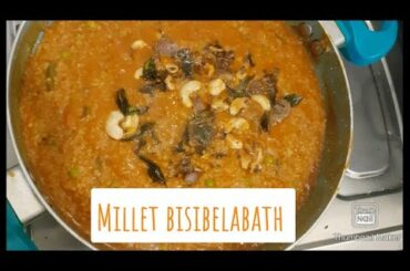 Millet Bisibelabath Recipe|| Healthy Lunch box Recipes || Millet Recipes