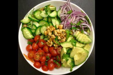 Avocado Cucumber Tomato Salad Recipe / Healthy Recipe / Authentic Food Culture