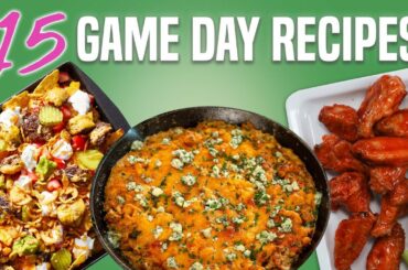 15 Game Day Snacks and Appetizers | Football Party Ideas Recipe Compilation | Well Done