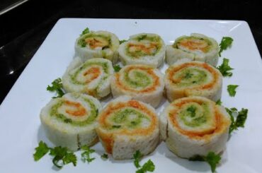 Wheel  Sandwich/Bread/Chutney/Sauce/Spicy and sweet/quick snacks/easy and tasty#90