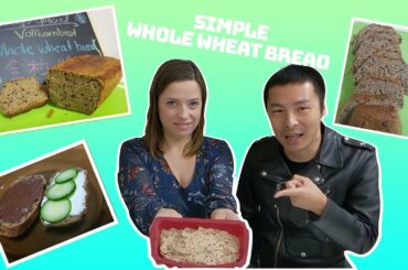 How to make whole wheat bread in Japan. Easy Tasty Healthy!