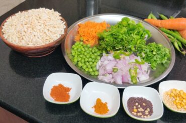 vegetable pori upma/Healthy breakfast/அஞ்சே நிமிஷத்தில் அசத்தலா ஒரு டிஃபன் ரெடி பண்ணலாம்...