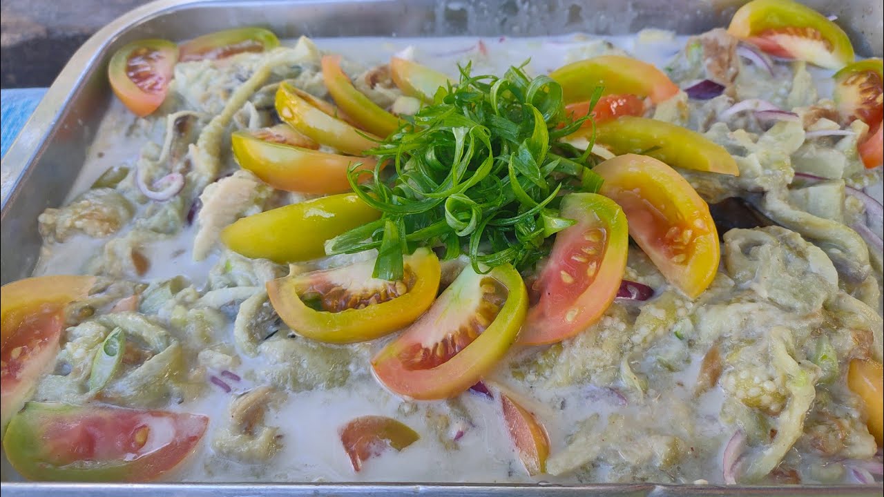 Grilled Some Eggplant and make A healthy Salad/ The best version of Eggplant Salad Grilled Some Eggplant and make A healthy Salad/ The best version of Eggplant Salad