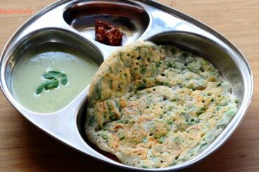 Moringa Uthappam Recipe - How To Make Moringa Uthappam - Healthy Millet Recipes | Nisa Homey