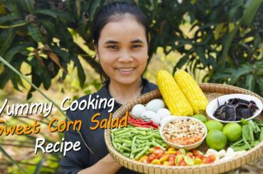 Yummy Cooking Sweet Corn Salad Recipe- Rural Cooking