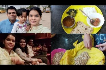 Friends के साथ देखी good news movie. Easy healthy lunch routine. Indian lifestyle with gauri HINDI.