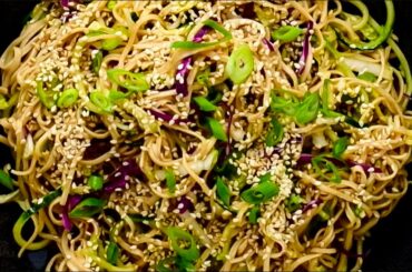 Keto Asian Noodle Salad Recipe - Low-Carb Shirataki - Vegan & Vegetarian (Very Easy)