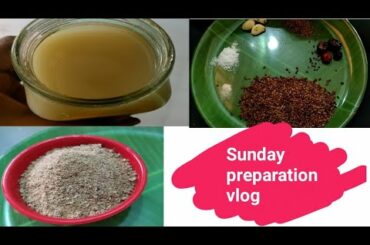 Sunday Vlog/kollu podi/ weightloss drink/Healthy greengram sandwich/pasipayaru recipe
